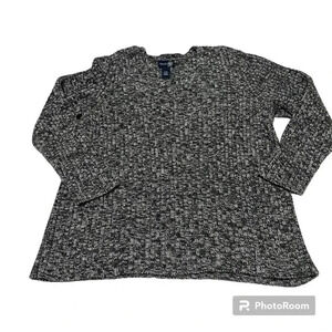 Venezia Jeans Cloathing Co. Black Gray and White Mans Sweater Size 22-24